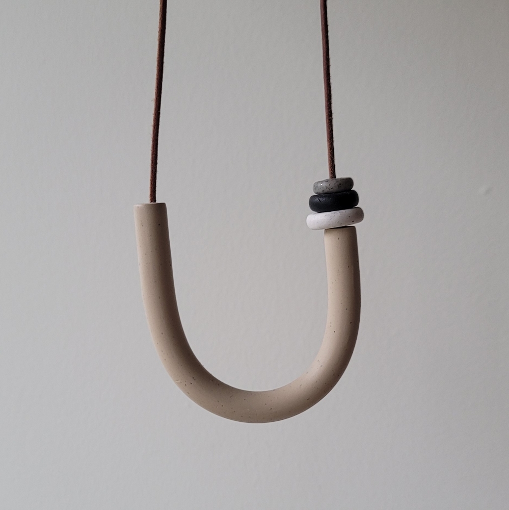 Polymer clay necklace